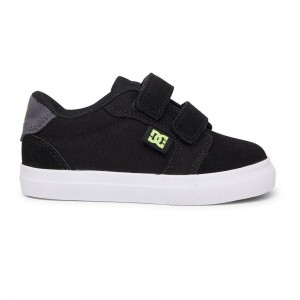 DC Shoes Anvil Skateskor Barn Svarta Grå | EKXC-86039