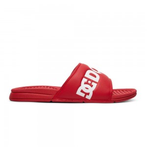 DC Shoes Bolsa Sandaler Herr Röda Vita | DVPG-07264