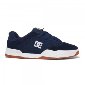 DC Shoes Central Träningsskor Herr Marinblå Vita | UJZF-97346