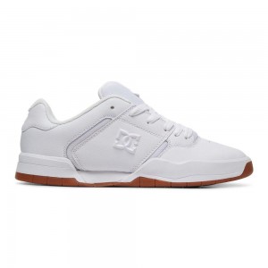 DC Shoes Central Träningsskor Herr Vita | YJCO-90421