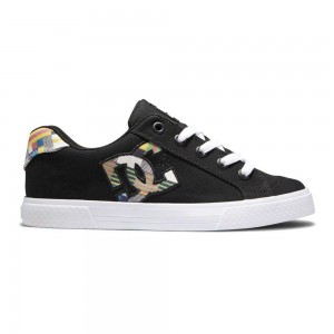 DC Shoes Chelsea Skateskor Dam Svarta Olika Färger | NWFS-63192