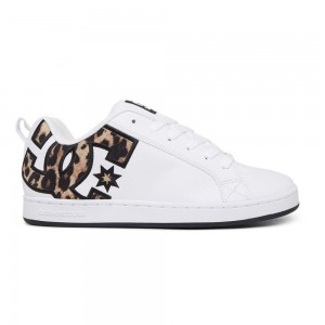 DC Shoes Court Graffik Skateskor Dam Vita Leopard | RULY-72419