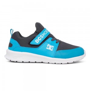 DC Shoes Heathrow Träningsskor Barn Blå Grå | ZXCU-03672