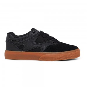 DC Shoes Kalis Vulc Skateskor Barn Svarta Bruna | UCDH-94752