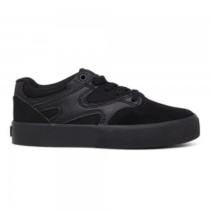 DC Shoes Kalis Vulc Skateskor Barn Svarta | OCJZ-65403