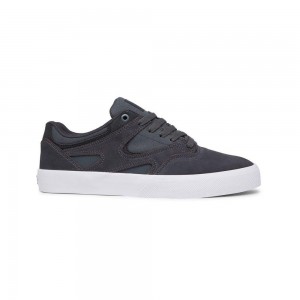 DC Shoes Kalis Vulc Skateskor Herr Grå Svarta | BXAS-56943