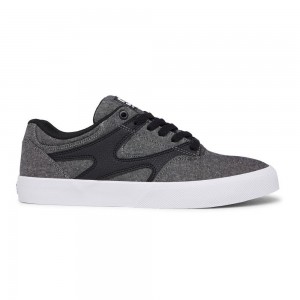 DC Shoes Kalis Vulc Skateskor Herr Grå Svarta | ZNSI-65021