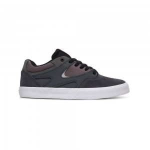 DC Shoes Kalis Vulc Skateskor Herr Marinblå Grå | FNGC-84015