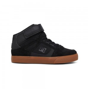 DC Shoes Pure Skateskor Barn Svarta Bruna | ALNU-54019