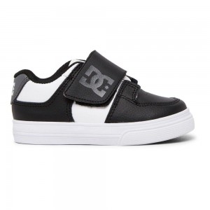 DC Shoes Pure Skateskor Barn Svarta Vita | MCAX-31025