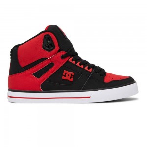 DC Shoes Pure Skateskor Herr Röda Svarta | GBCQ-50193