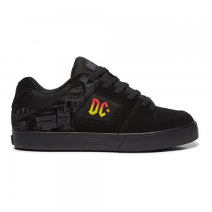 DC Shoes Pure Skateskor Herr Svarta Grå | ABMV-53169