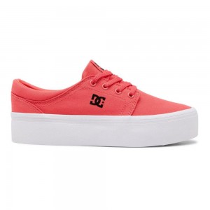 DC Shoes Trase Skateskor Dam Rosa Svarta | QAES-52439