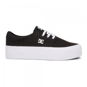 DC Shoes Trase Skateskor Dam Svarta Vita | PKRT-49738