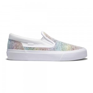 DC Shoes Trase Skateskor Dam Vita Olika Färger | JNWE-27485