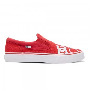 DC Shoes Trase Skateskor Herr Röda Vita | BVCT-23694