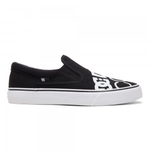 DC Shoes Trase Skateskor Herr Svarta Vita | UNMR-01652