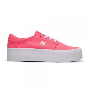 DC Shoes Trase TX Skateskor Dam Mörkrosa | SEZM-79365