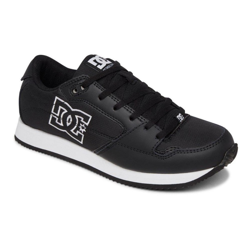 DC Shoes Alias Träningsskor Dam Svarta Vita | UQKN-50234