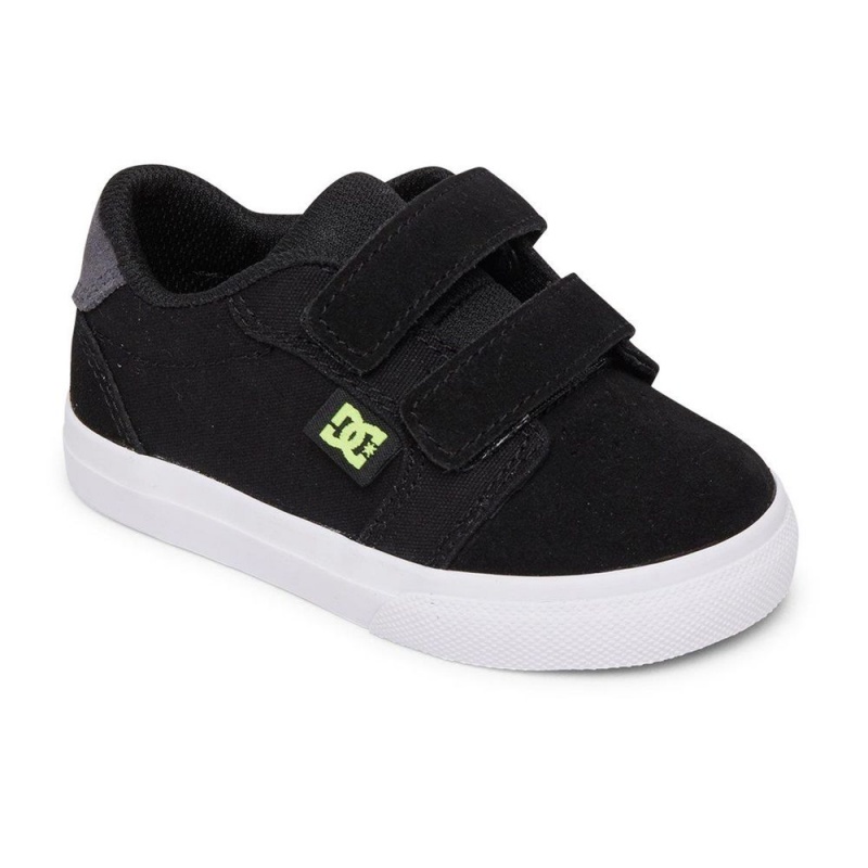 DC Shoes Anvil Skateskor Barn Svarta Grå | EKXC-86039