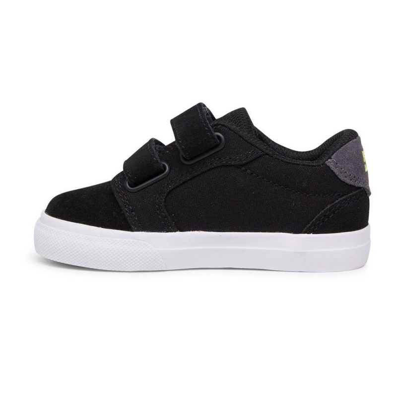 DC Shoes Anvil Skateskor Barn Svarta Grå | EKXC-86039