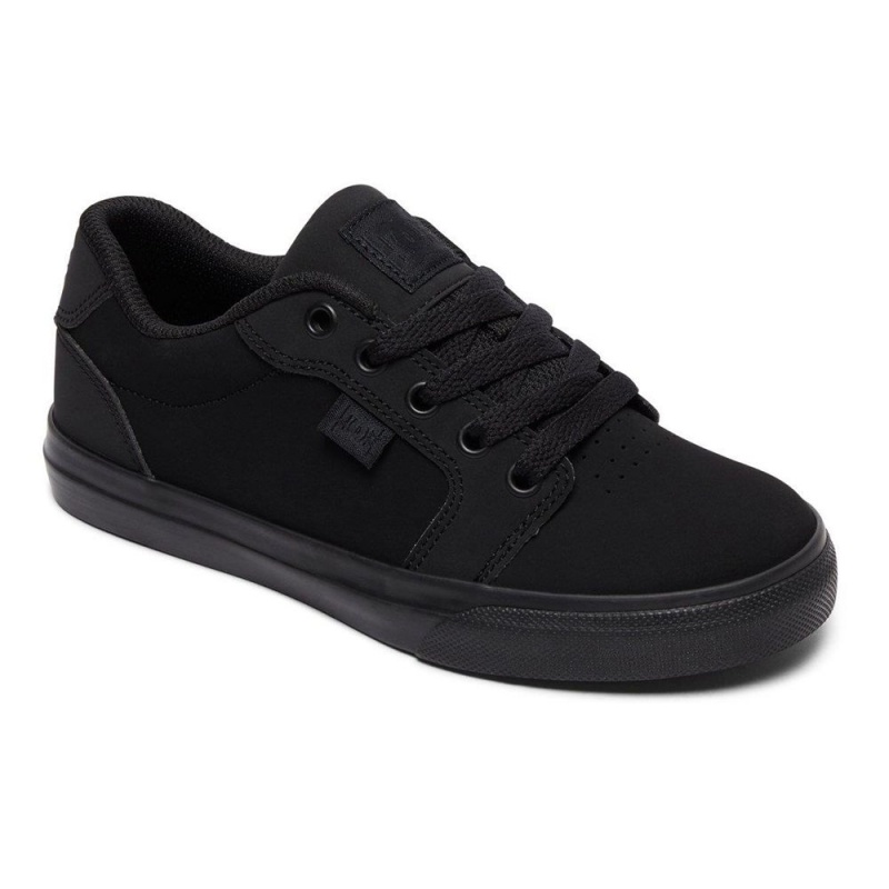 DC Shoes Anvil Skateskor Barn Svarta | JZDA-13924