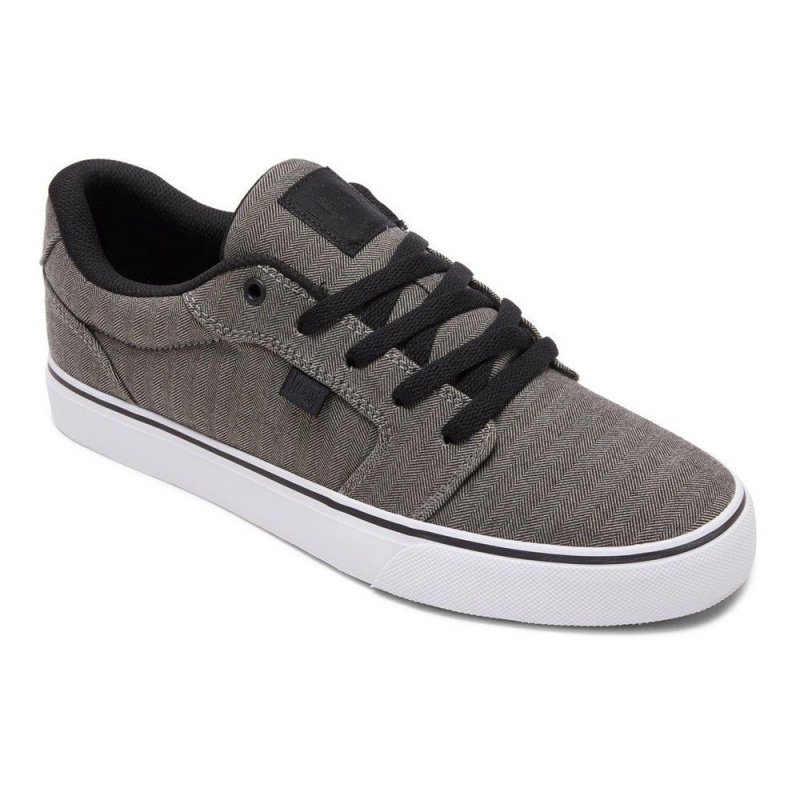 DC Shoes Anvil Skateskor Herr Grå Svarta | XQJG-13268