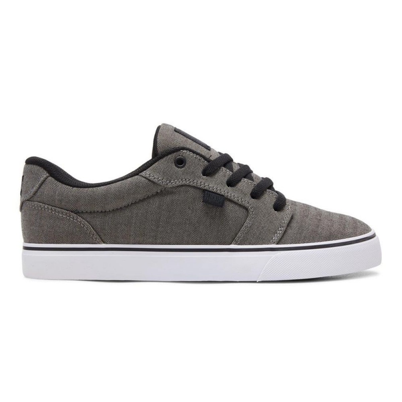 DC Shoes Anvil Skateskor Herr Grå Svarta | XQJG-13268