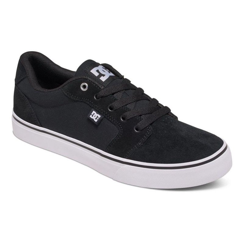 DC Shoes Anvil Skateskor Herr Svarta Vita | WQJB-57092