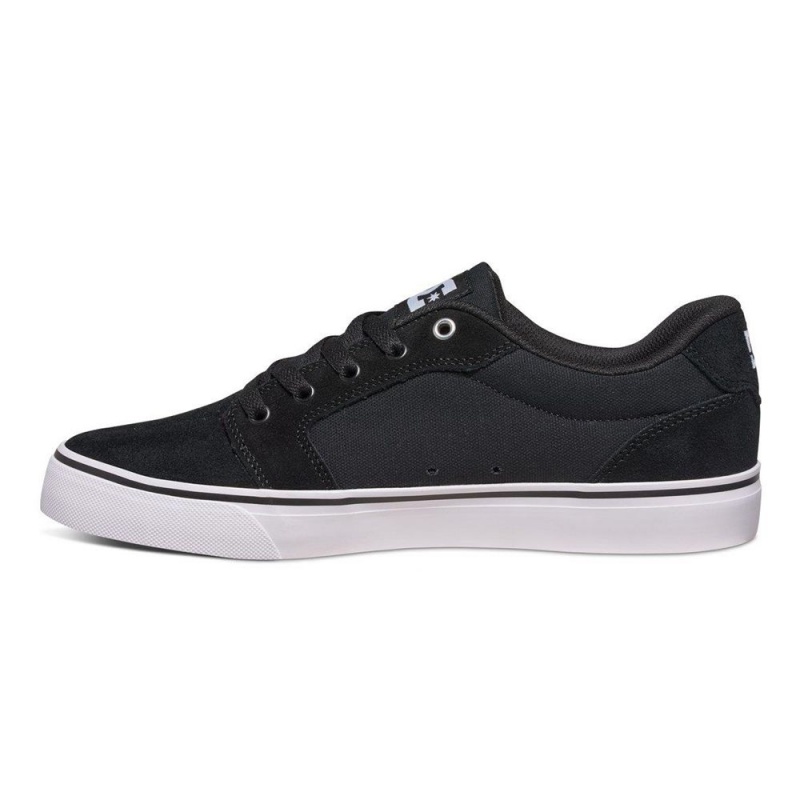 DC Shoes Anvil Skateskor Herr Svarta Vita | WQJB-57092