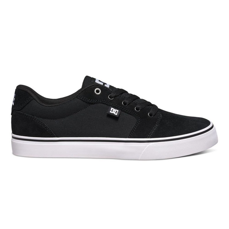 DC Shoes Anvil Skateskor Herr Svarta Vita | WQJB-57092