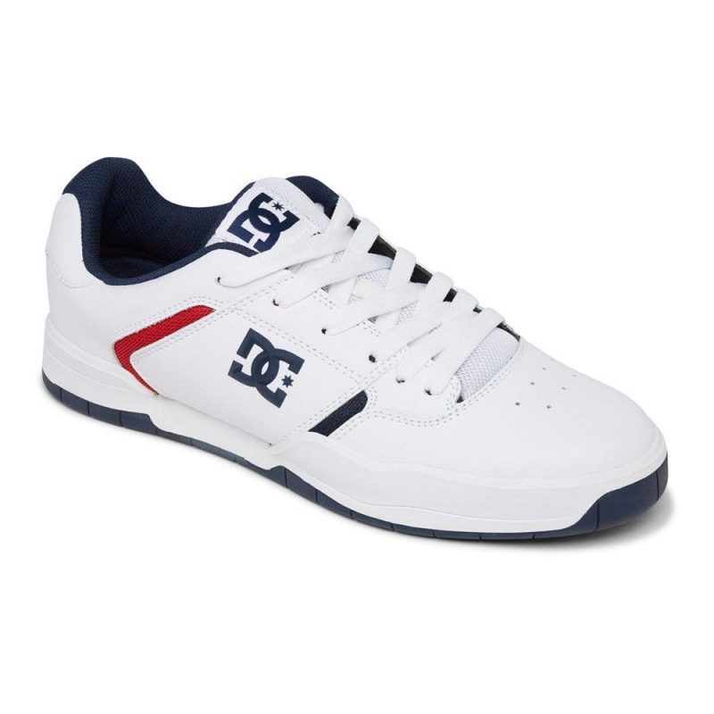 DC Shoes Central Träningsskor Herr Vita Blå | NCGQ-85179