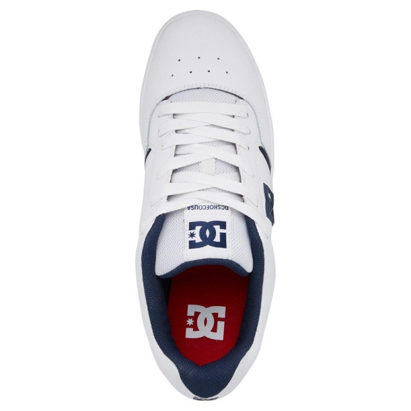 DC Shoes Central Träningsskor Herr Vita Blå | NCGQ-85179