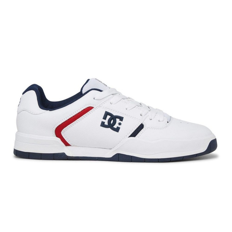 DC Shoes Central Träningsskor Herr Vita Blå | NCGQ-85179