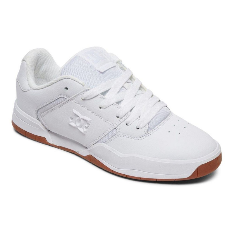 DC Shoes Central Träningsskor Herr Vita | YJCO-90421