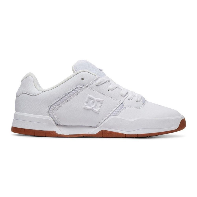 DC Shoes Central Träningsskor Herr Vita | YJCO-90421