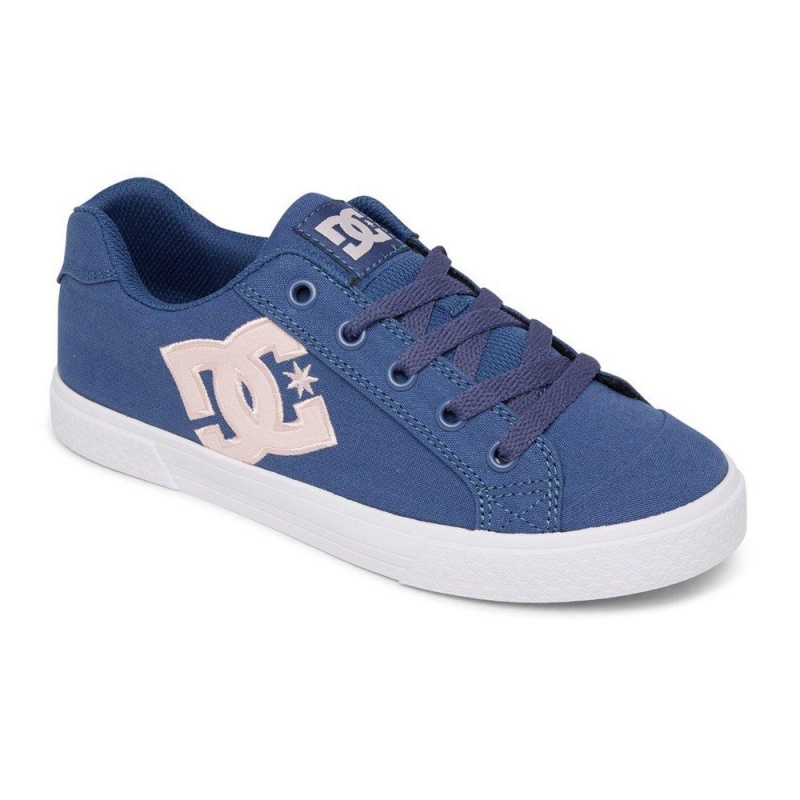 DC Shoes Chelsea Skateskor Dam Marinblå Rosa | LBNQ-84236