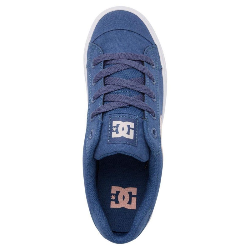 DC Shoes Chelsea Skateskor Dam Marinblå Rosa | LBNQ-84236