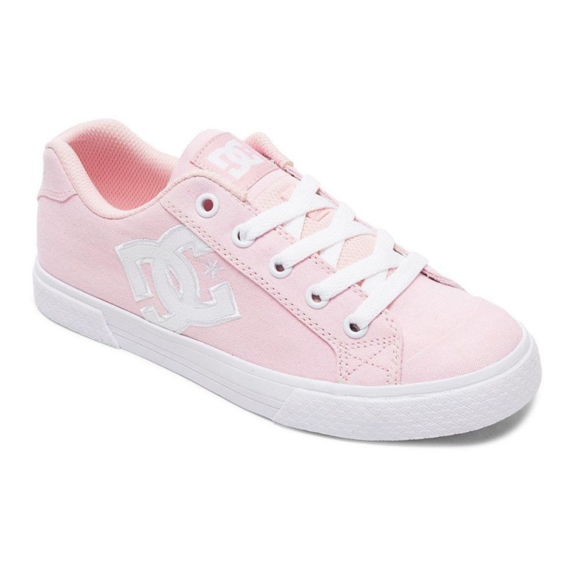 DC Shoes Chelsea Skateskor Dam Rosa Vita | BKCR-68935