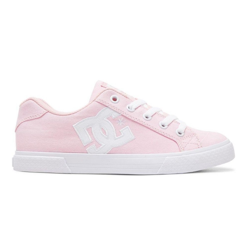 DC Shoes Chelsea Skateskor Dam Rosa Vita | BKCR-68935