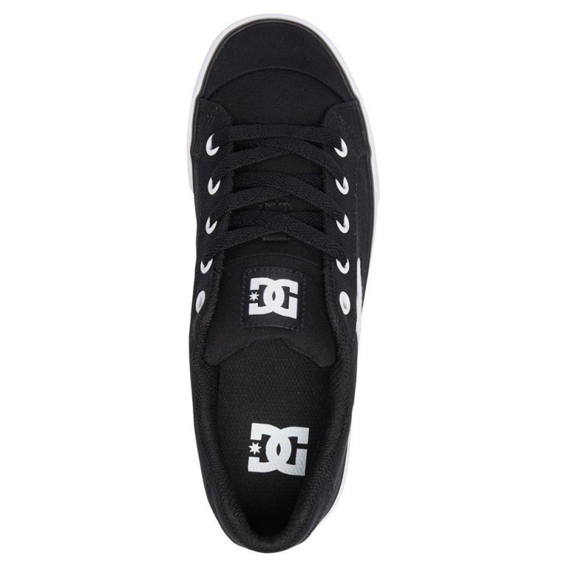 DC Shoes Chelsea Skateskor Dam Svarta Vita | OZWN-96578