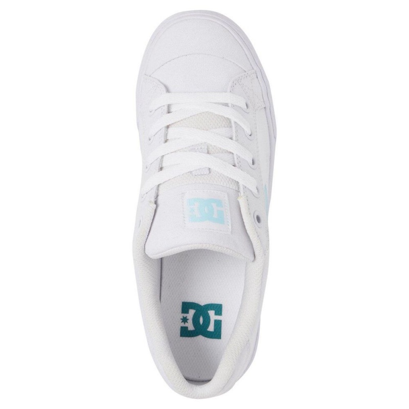 DC Shoes Chelsea Skateskor Dam Vita Blå | ULOP-06452