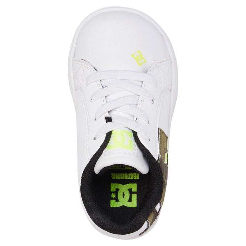 DC Shoes Court Graffik Skateskor Barn Vita | JZFM-07562