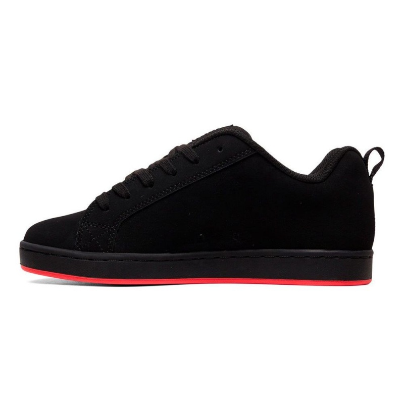 DC Shoes Court Graffik Skateskor Dam Svarta Mörkrosa | RHWG-93271