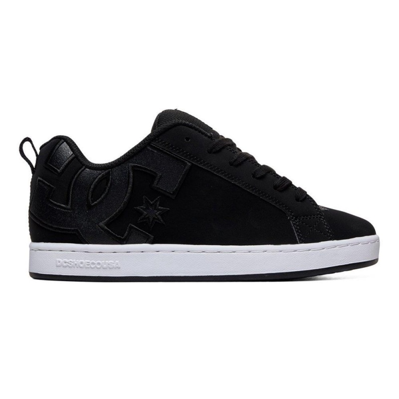 DC Shoes Court Graffik Skateskor Dam Svarta | MATQ-83065