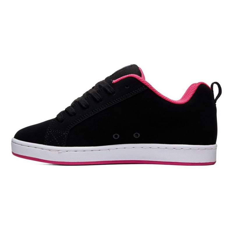 DC Shoes Court Graffik Skateskor Dam Svarta Rosa | GRXE-13865