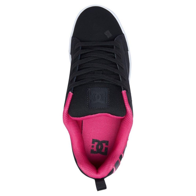 DC Shoes Court Graffik Skateskor Dam Svarta Rosa | GRXE-13865