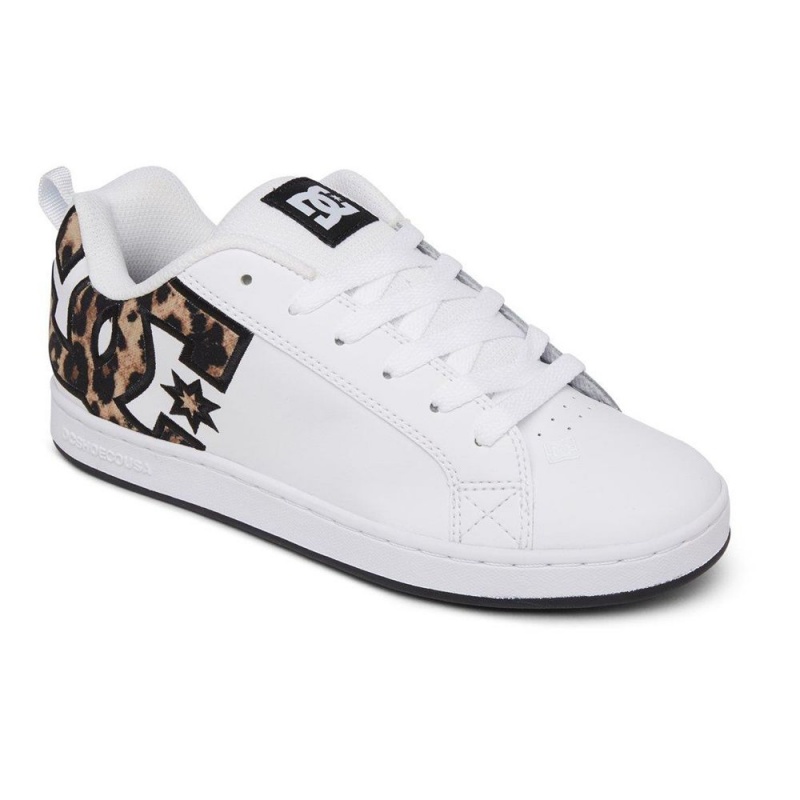 DC Shoes Court Graffik Skateskor Dam Vita Leopard | RULY-72419