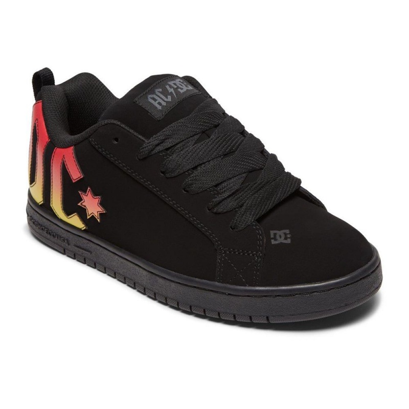 DC Shoes Court Graffik Skateskor Herr Svarta | DKFW-10367