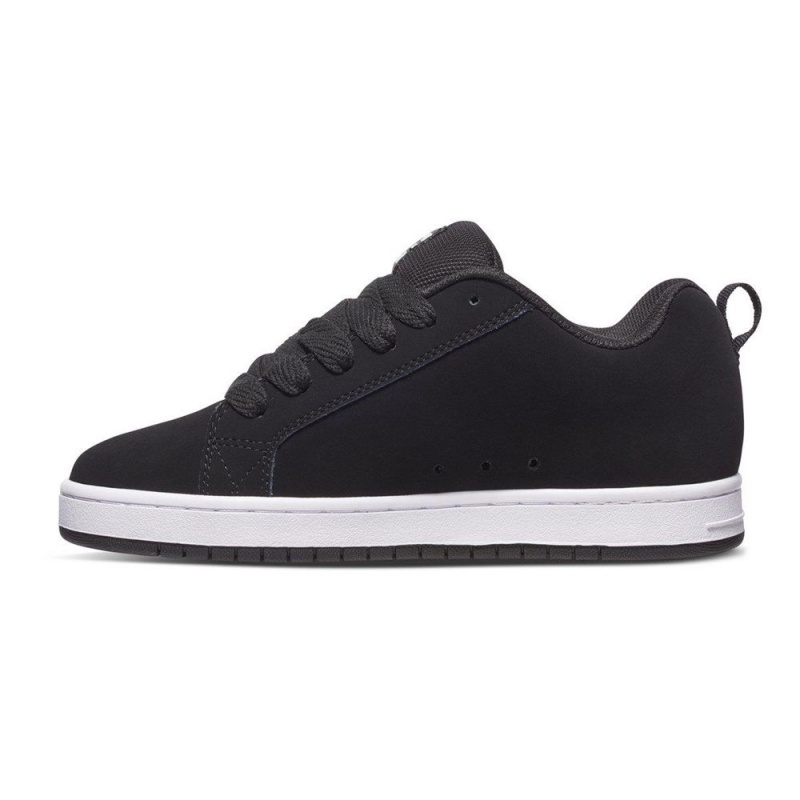 DC Shoes Court Graffik Skateskor Herr Svarta Vita | YIEZ-38724